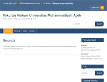 Tablet Screenshot of hukum.unmuha.ac.id